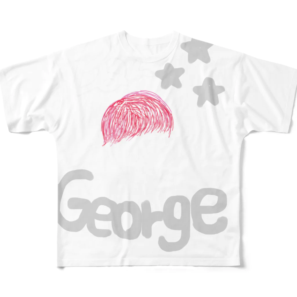 kuro_puroのbargeorge フルグラフィックTシャツ