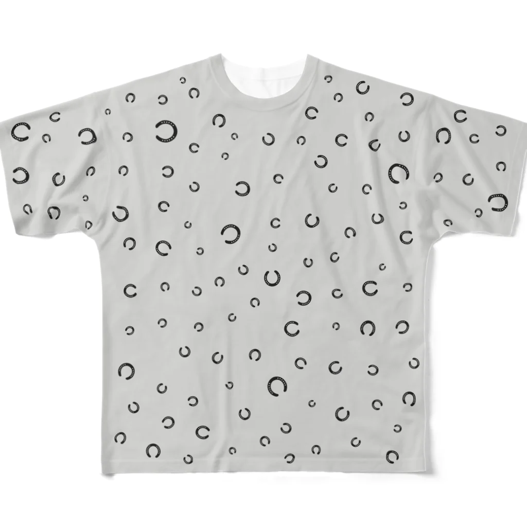 のびびのランダム蹄鉄 All-Over Print T-Shirt