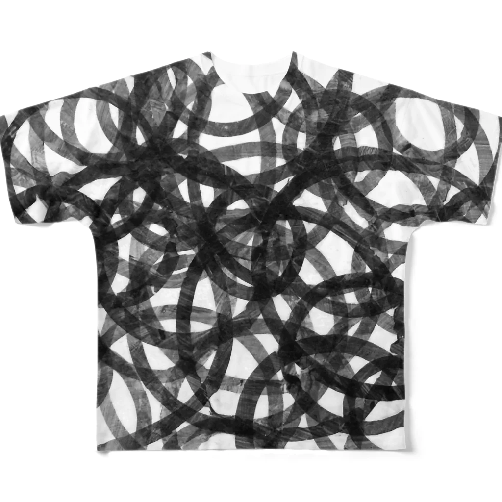 omuramの雑交モノ フルグラフィックTシャツ