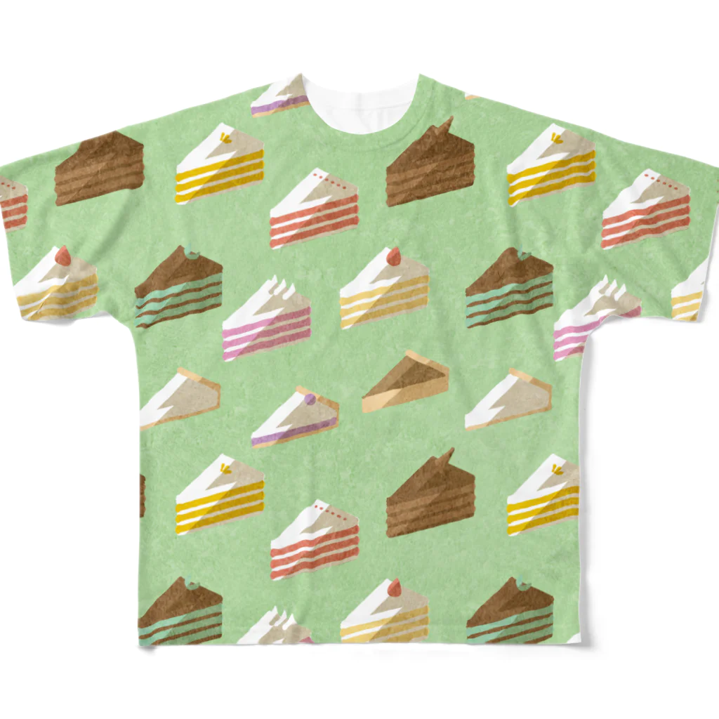 ぴより子のおみせのケーキがいっぱい All-Over Print T-Shirt