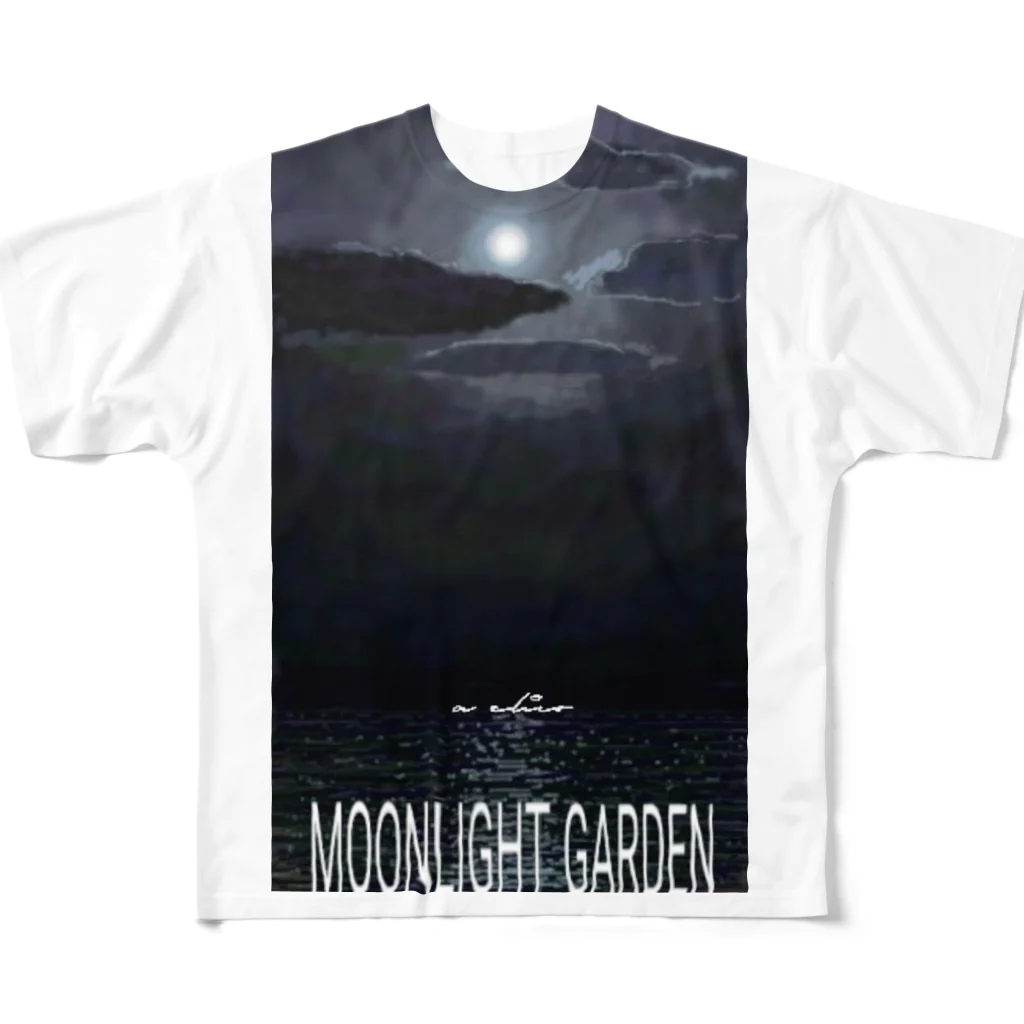 ælicoのmoonlight garden 02 フルグラフィックTシャツ