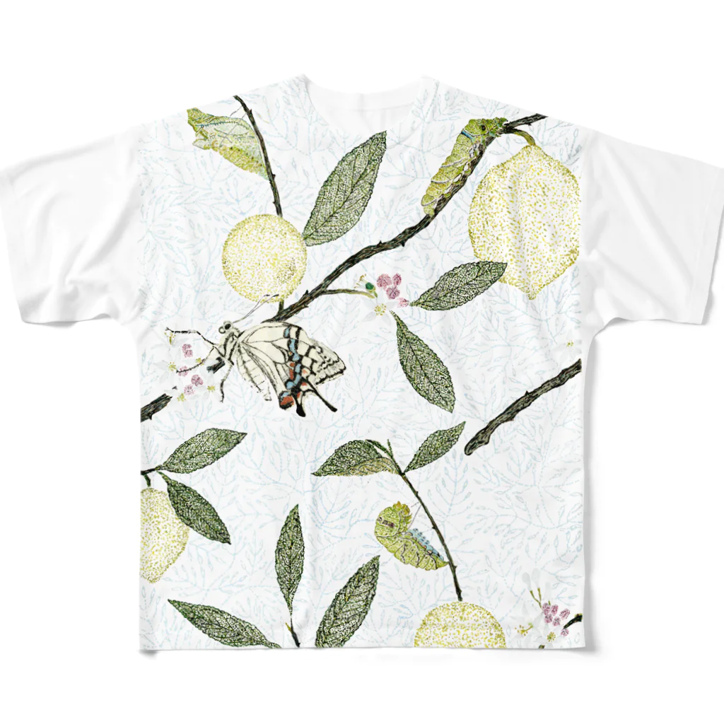 suzuko.momoyamaのアゲハ類とレモン All-Over Print T-Shirt