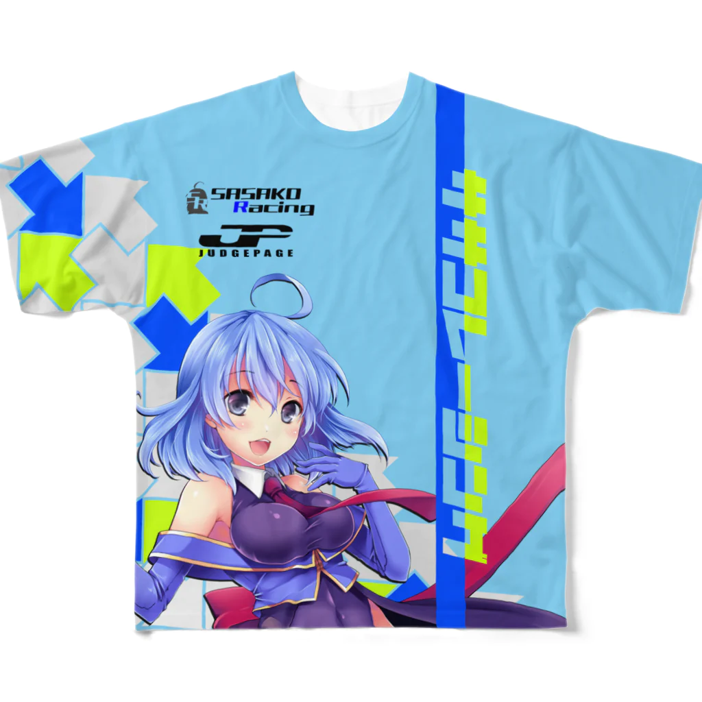 SASAKORacingのささ子レーシング2020Ver チームシャツ フルグラフィックTシャツ