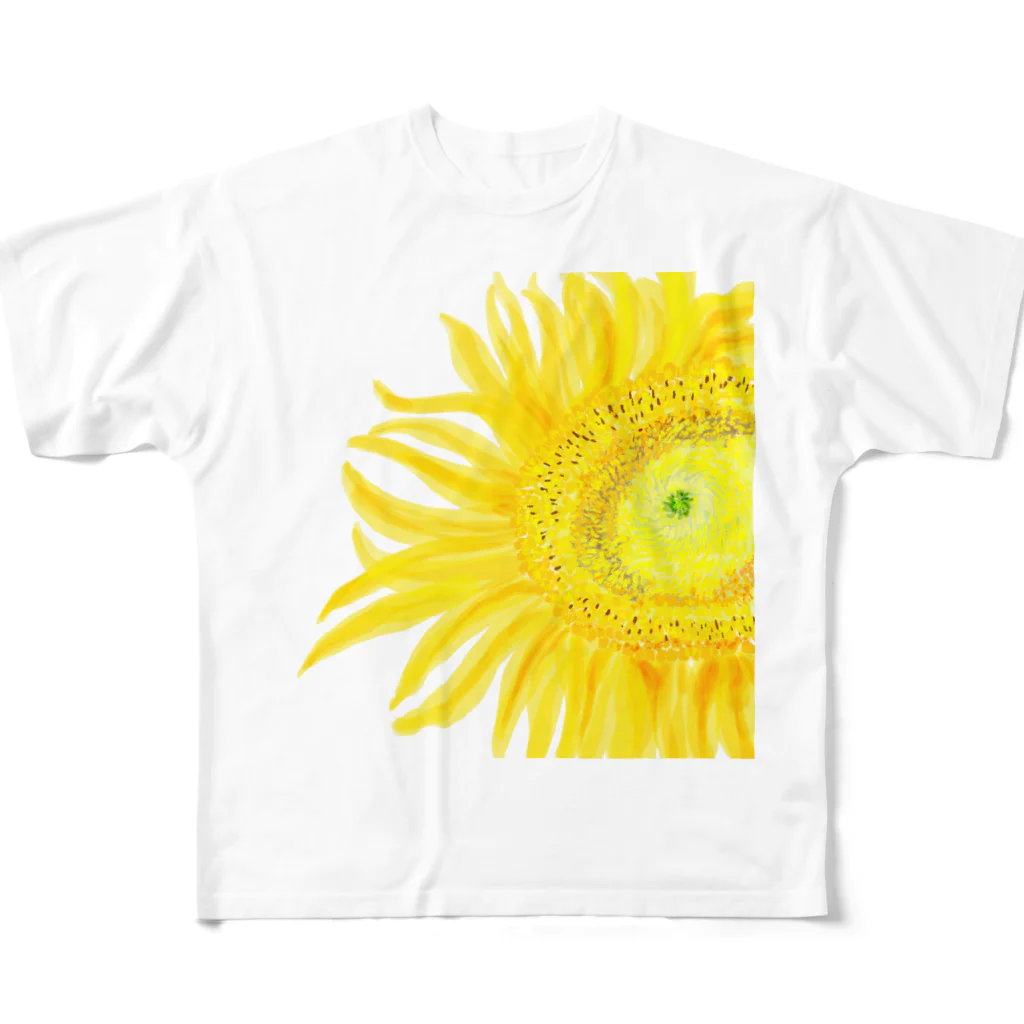 papricaのsunflower.power. フルグラフィックTシャツ