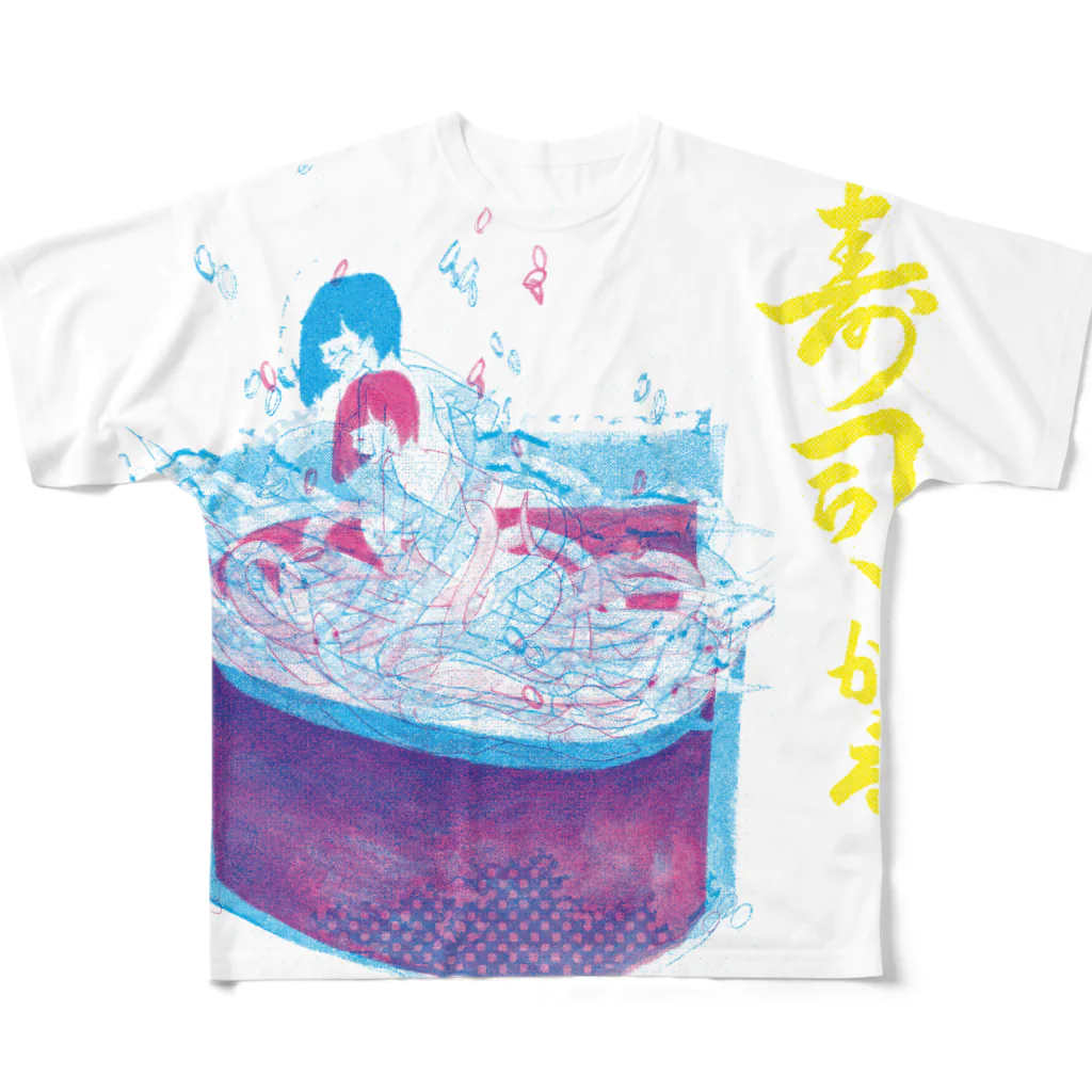 SUSHI-GIRLのSUSHI-GIRL トリコロール　シラウオ フルグラフィックTシャツ