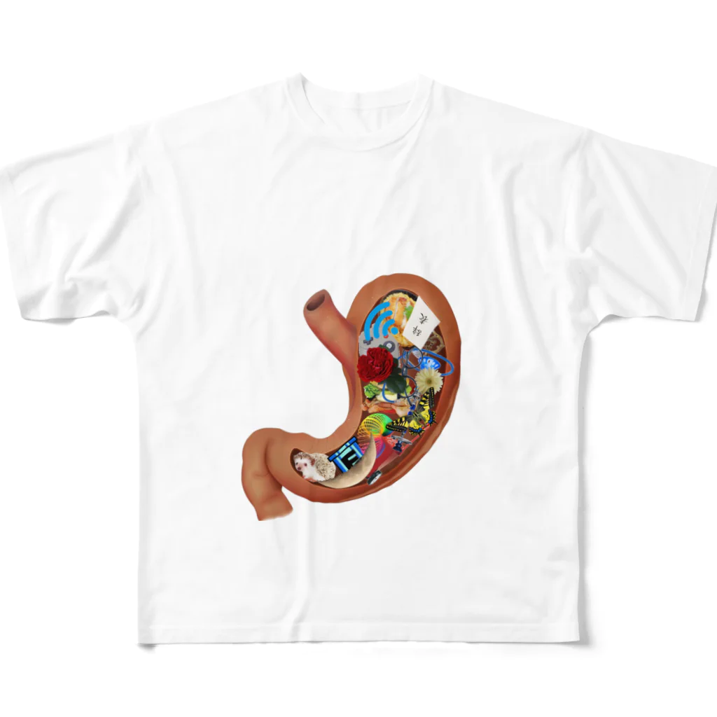藤原直樹×藤原直樹のAll-Over Print T-Shirt