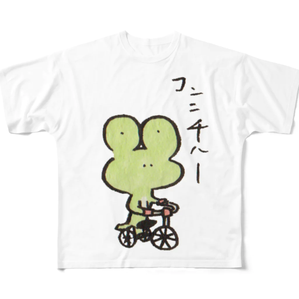 黒井薫 くろい かおるのコンニチハー All-Over Print T-Shirt