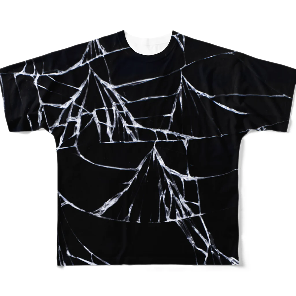 コウケツコタロウの Broken glass All-Over Print T-Shirt
