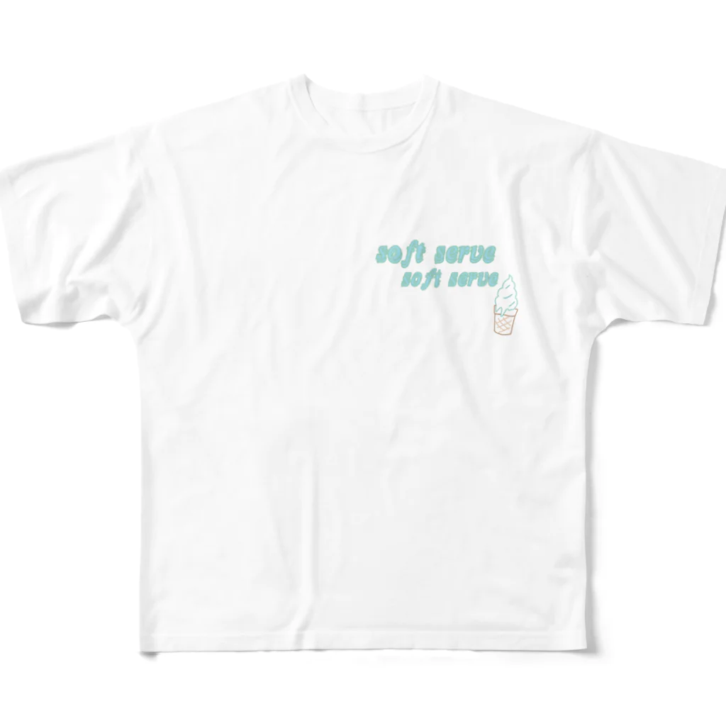 ruu.のそふとくりーむ𓂃 𓈒𓏸◌‬ フルグラフィックTシャツ