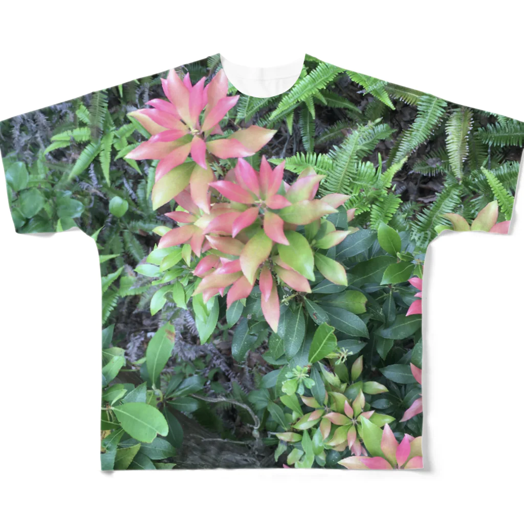 LoveUnivershityのBotanical フルグラフィックTシャツ