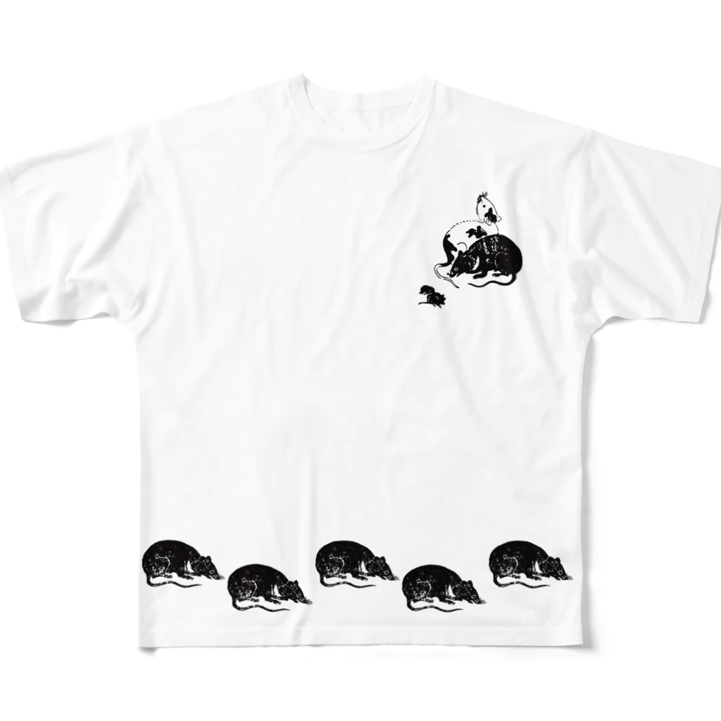 イングキューソのネズミ１ All-Over Print T-Shirt