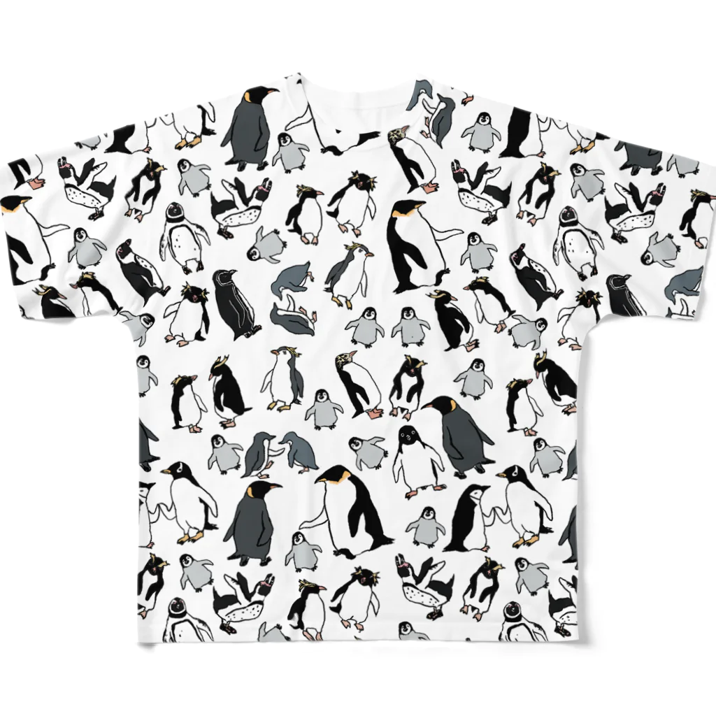 マツザキユキの18種類ペンギン All-Over Print T-Shirt