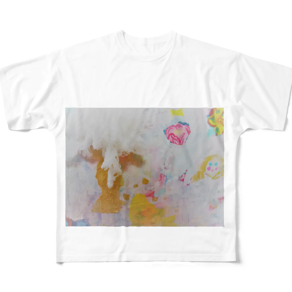 ko-ayaのgold face フルグラフィックTシャツ