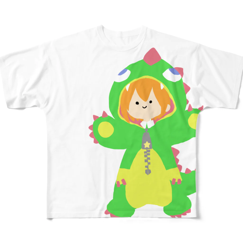 ぷんすか魔法学院のがおがおまっくす All-Over Print T-Shirt