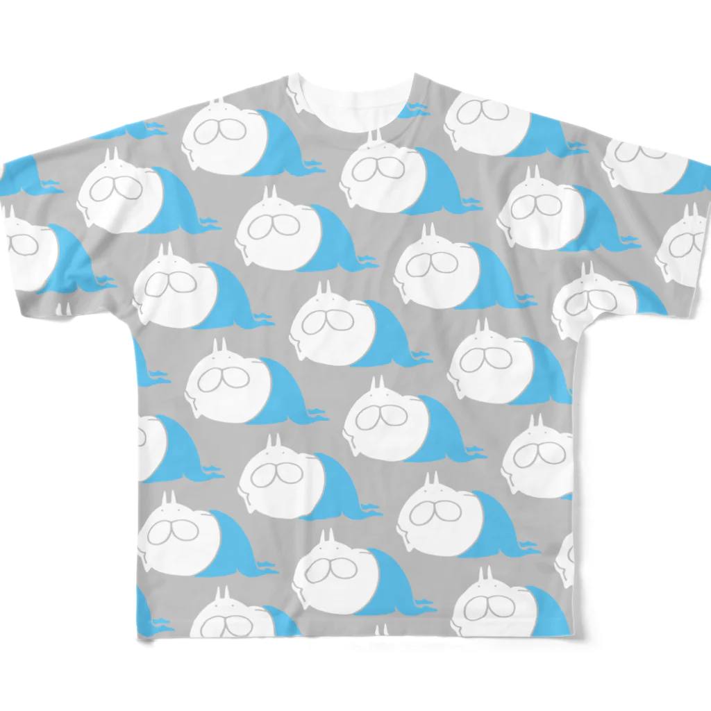 くらきち ONLINE SHOPのねこタイツ ソーダ フルグラフィックTシャツ