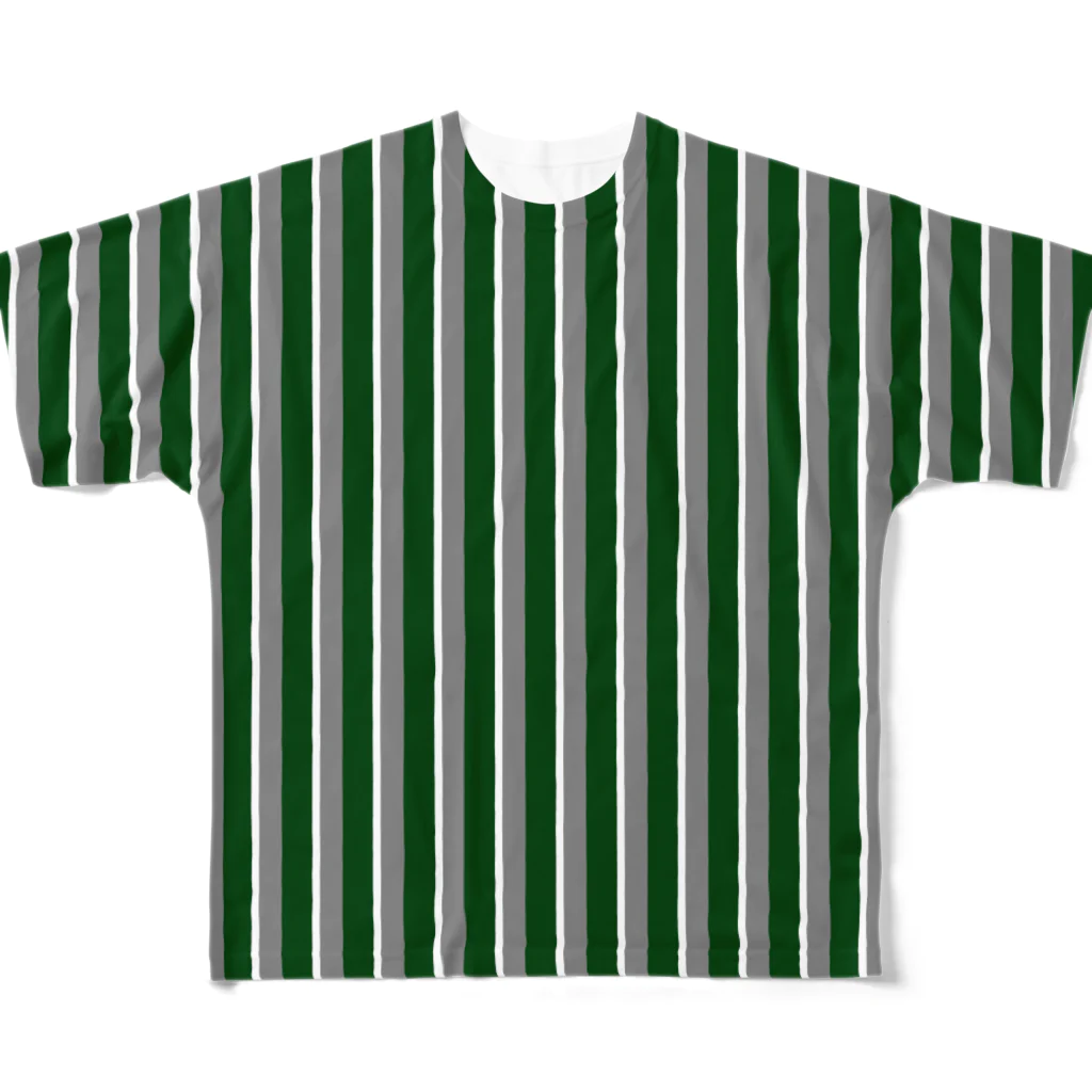 many many stripes.のストライプ2 All-Over Print T-Shirt