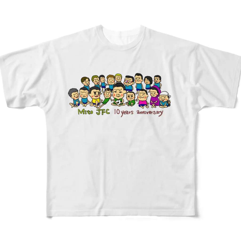 HappyGorillaのMito cup3　白　裏ピンク迷彩 All-Over Print T-Shirt