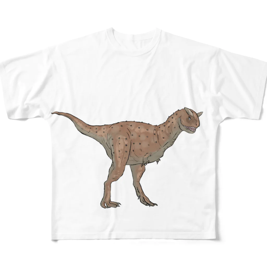 馬小屋のカルノタウルス All-Over Print T-Shirt
