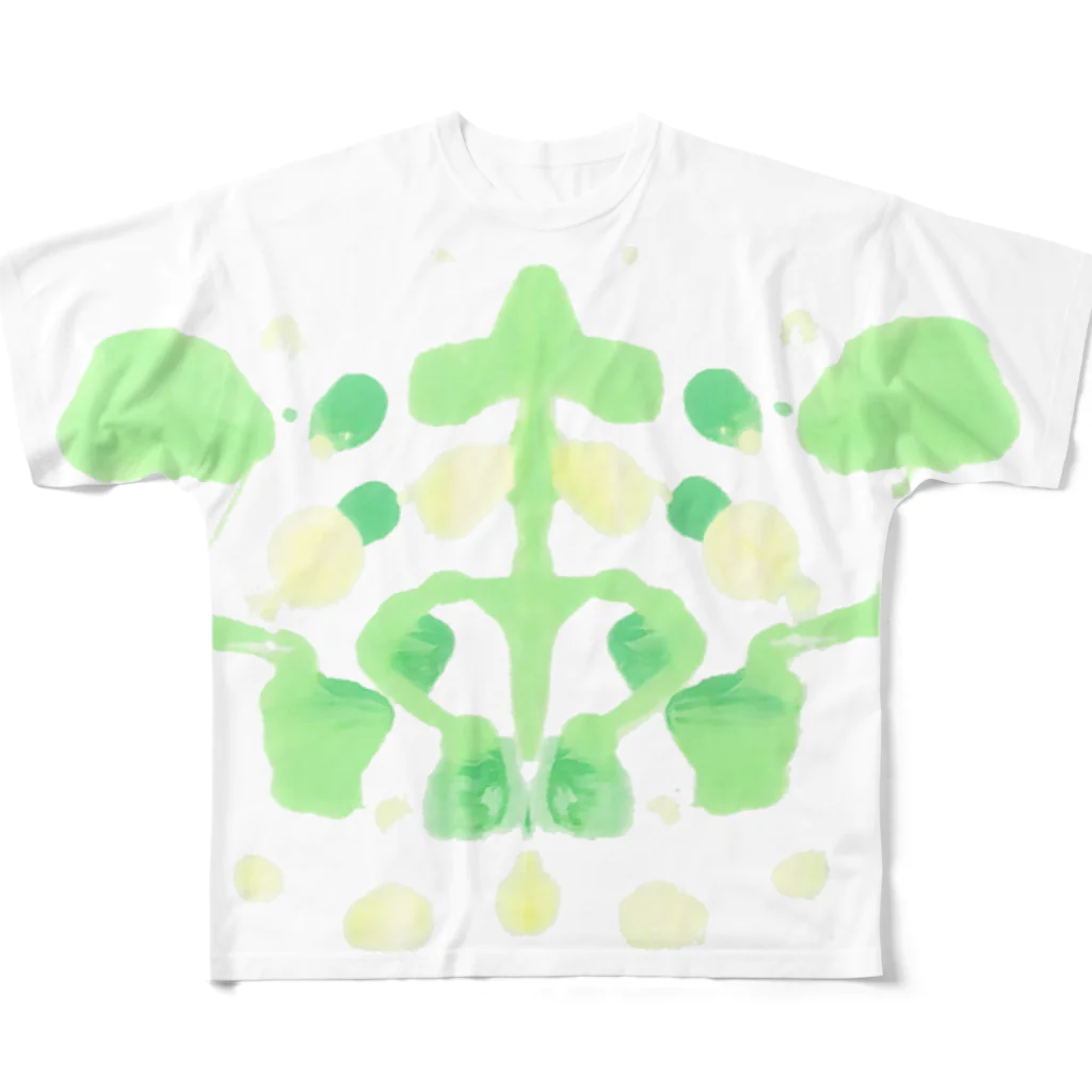 空に花もようのAll-Over Print T-Shirt