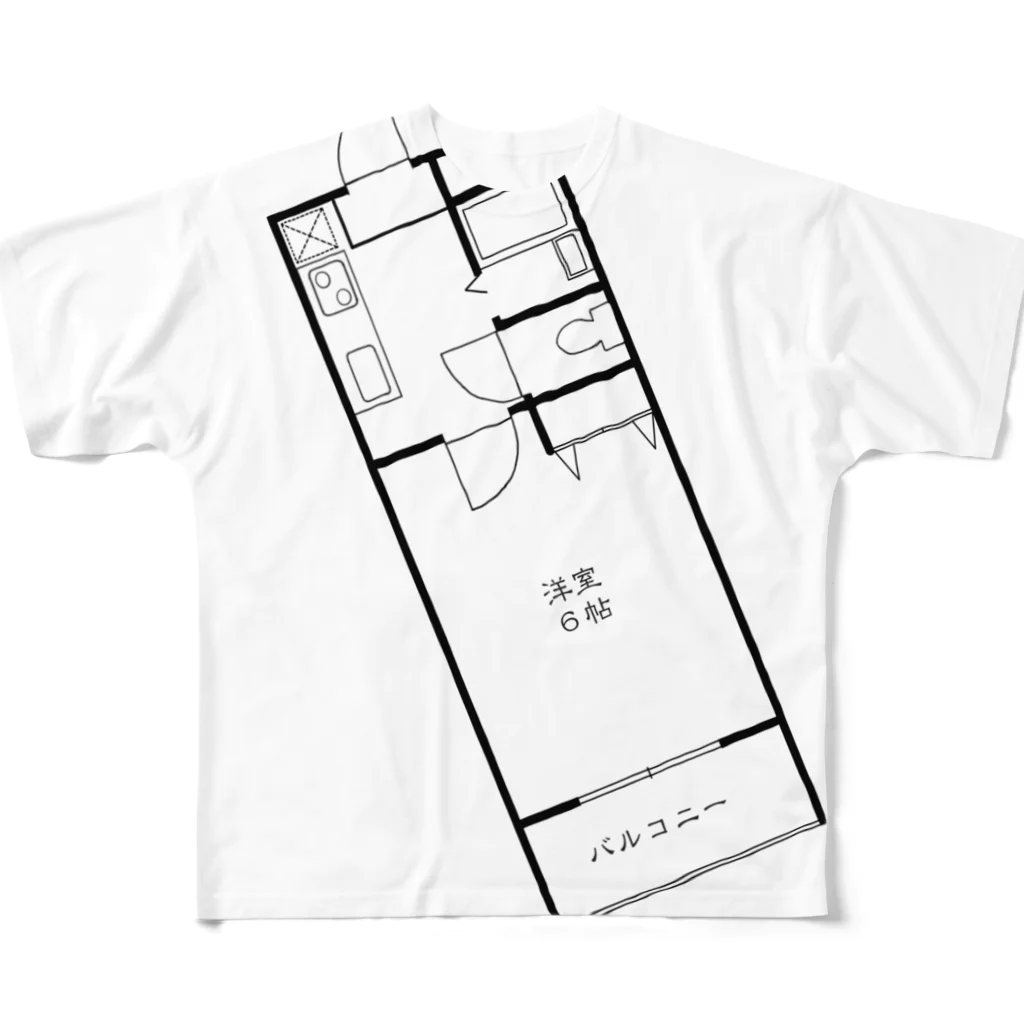 ikiのお店のnejiT⑤ フルグラフィックTシャツ