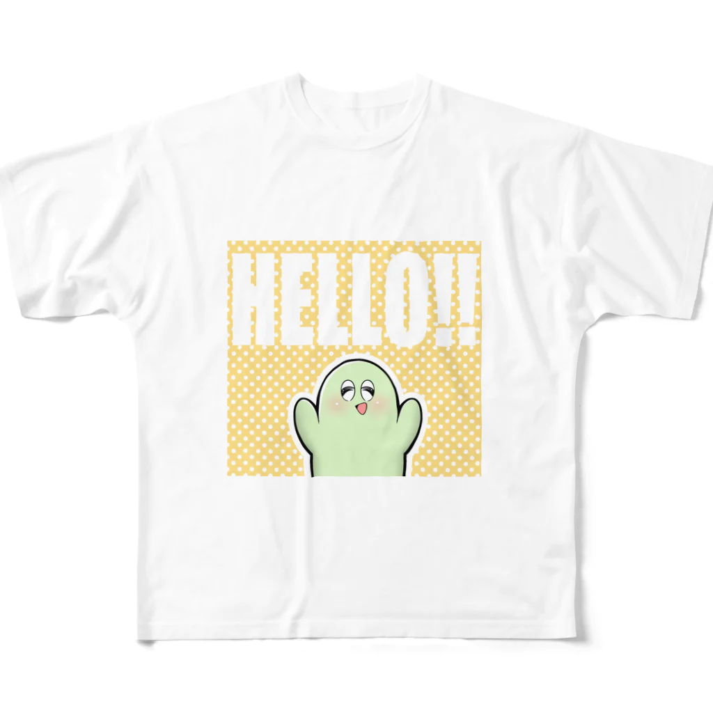 も～のハローも～さん フルグラフィックTシャツ