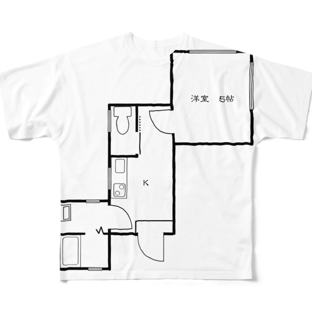 ikiのお店のnejiT⑦ フルグラフィックTシャツ