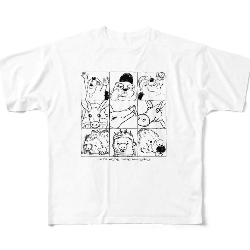 sota nakashimaのenjoy  animals All-Over Print T-Shirt