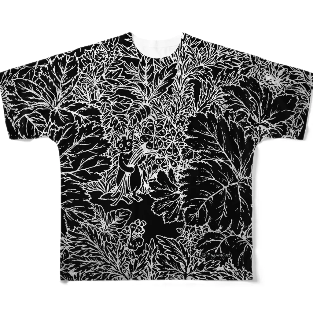 PygmyCat　suzuri店のPygmyCatＴシャツ All-Over Print T-Shirt