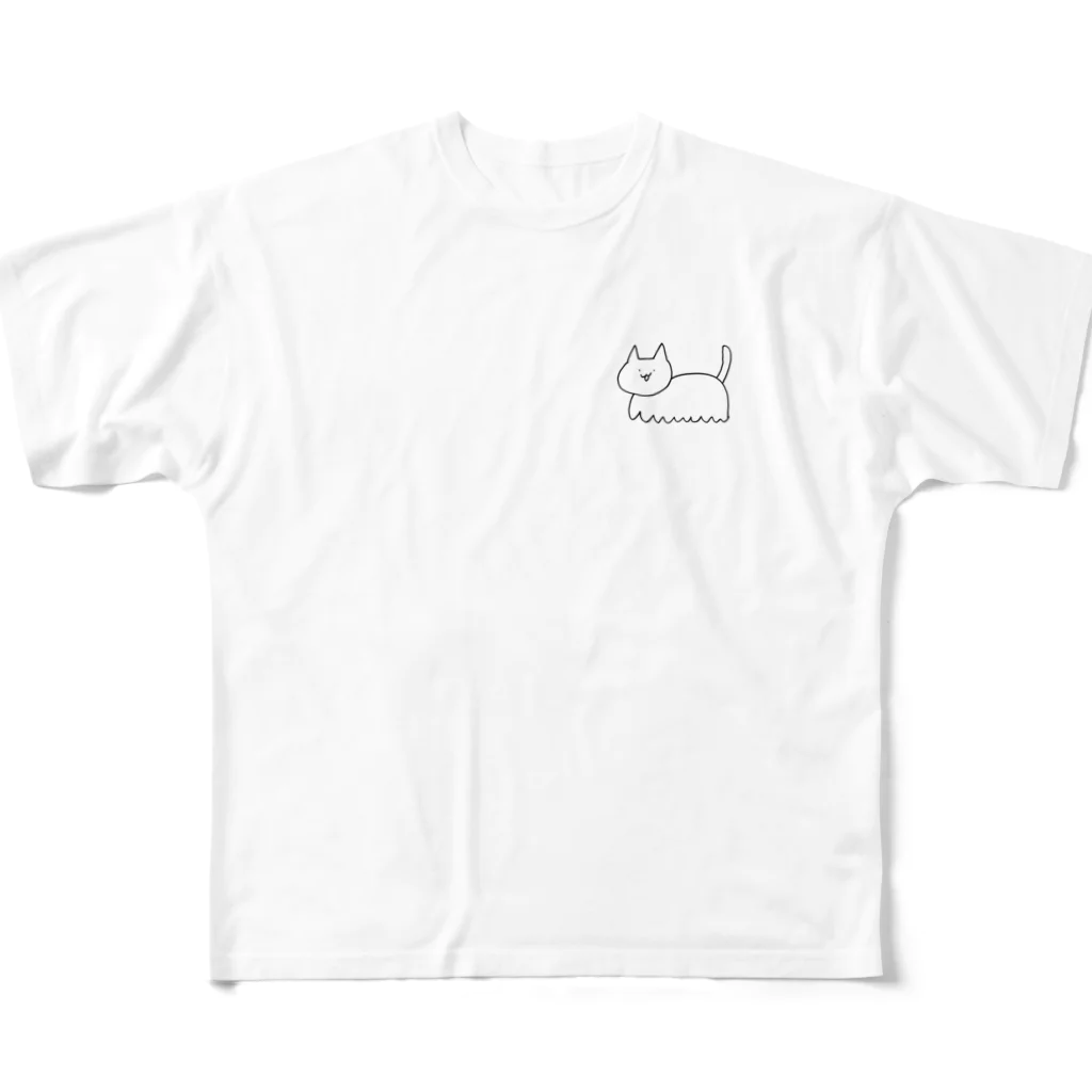 ohonoのおいかわねこ フルグラフィックTシャツ