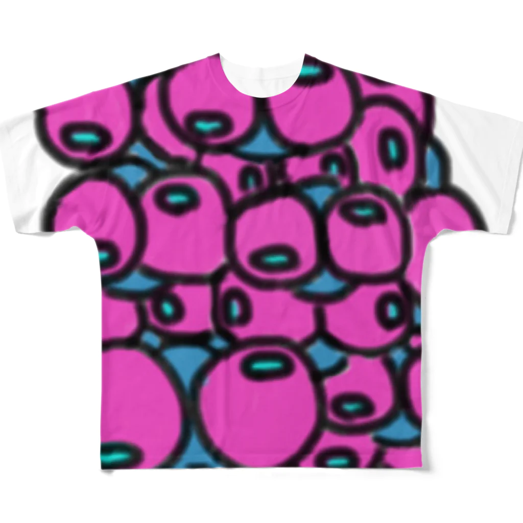 にんげんのすのたまたまの逆襲 All-Over Print T-Shirt