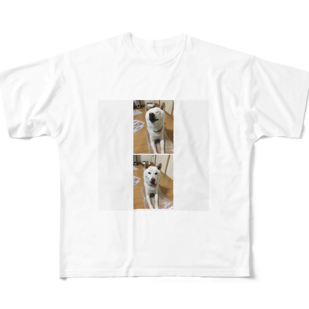 SAKAI-medakaのしば犬ラッキーくん フルグラフィックTシャツ