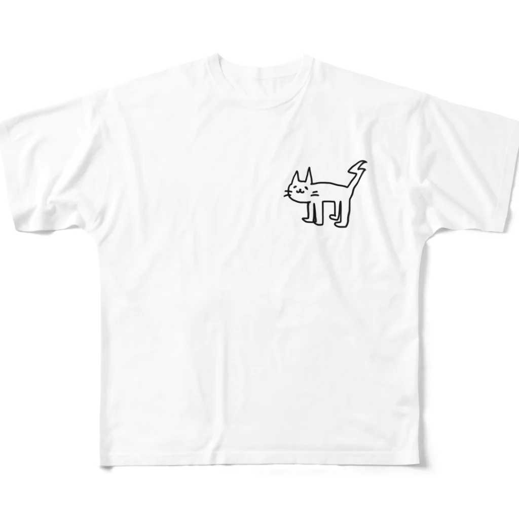 虚構商店のおはミャオ All-Over Print T-Shirt