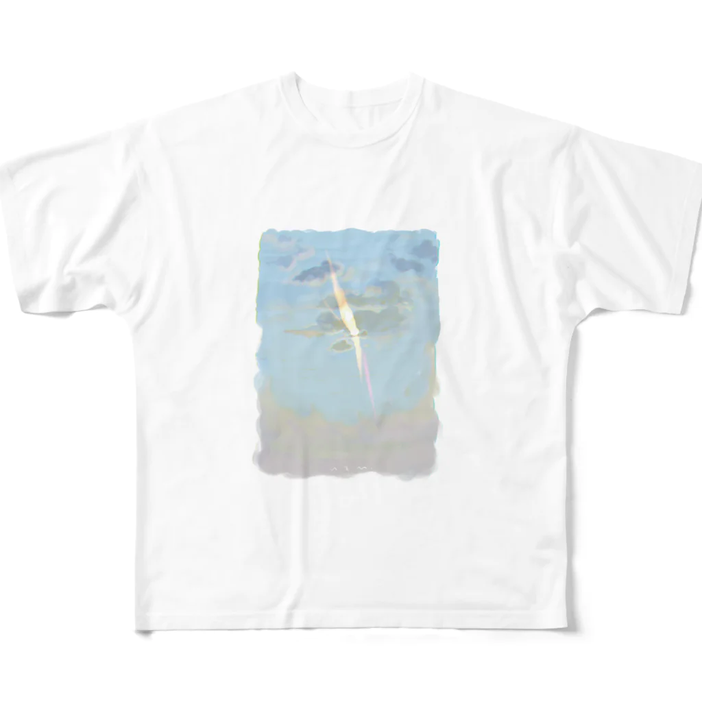 nzm.の雲と太陽　早朝 All-Over Print T-Shirt