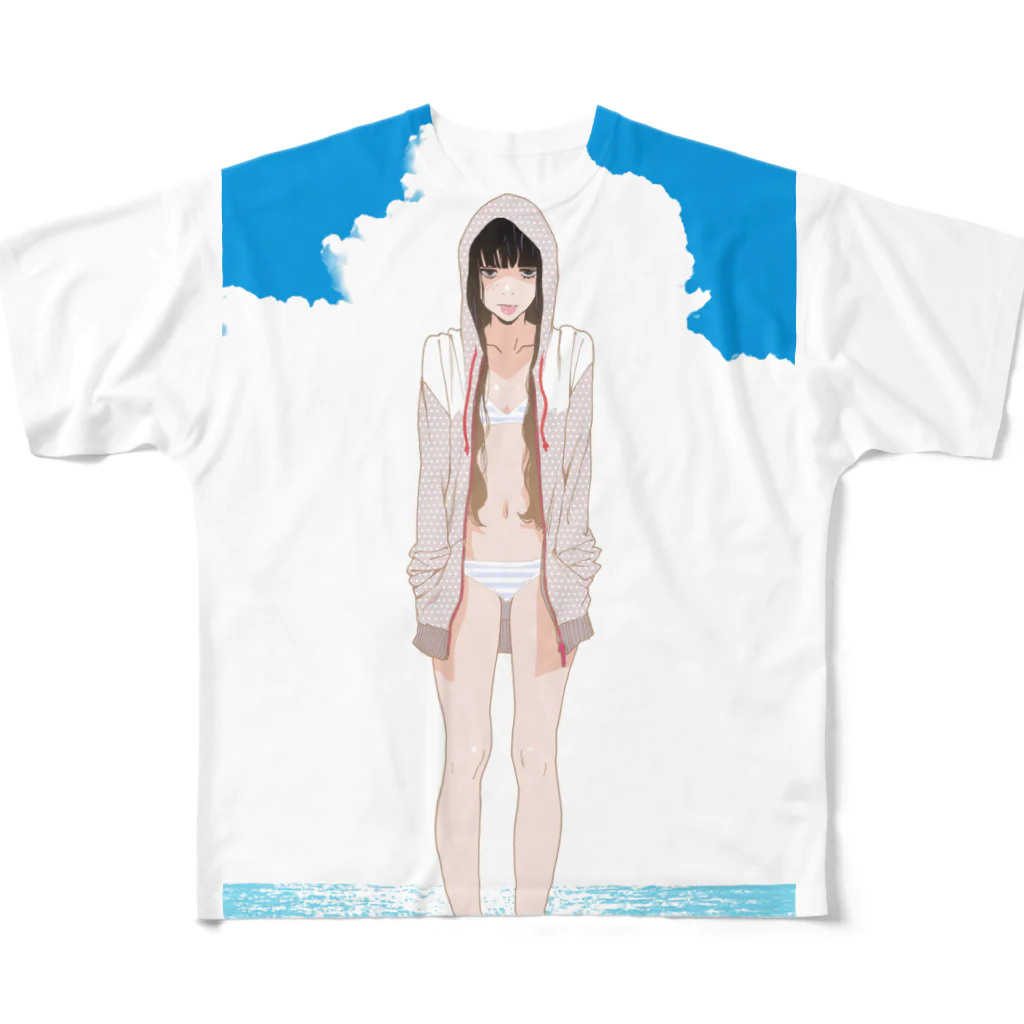 岸虎次郎　オトメの帝国18巻発売中のオトメ水着の楽園／ほのか All-Over Print T-Shirt