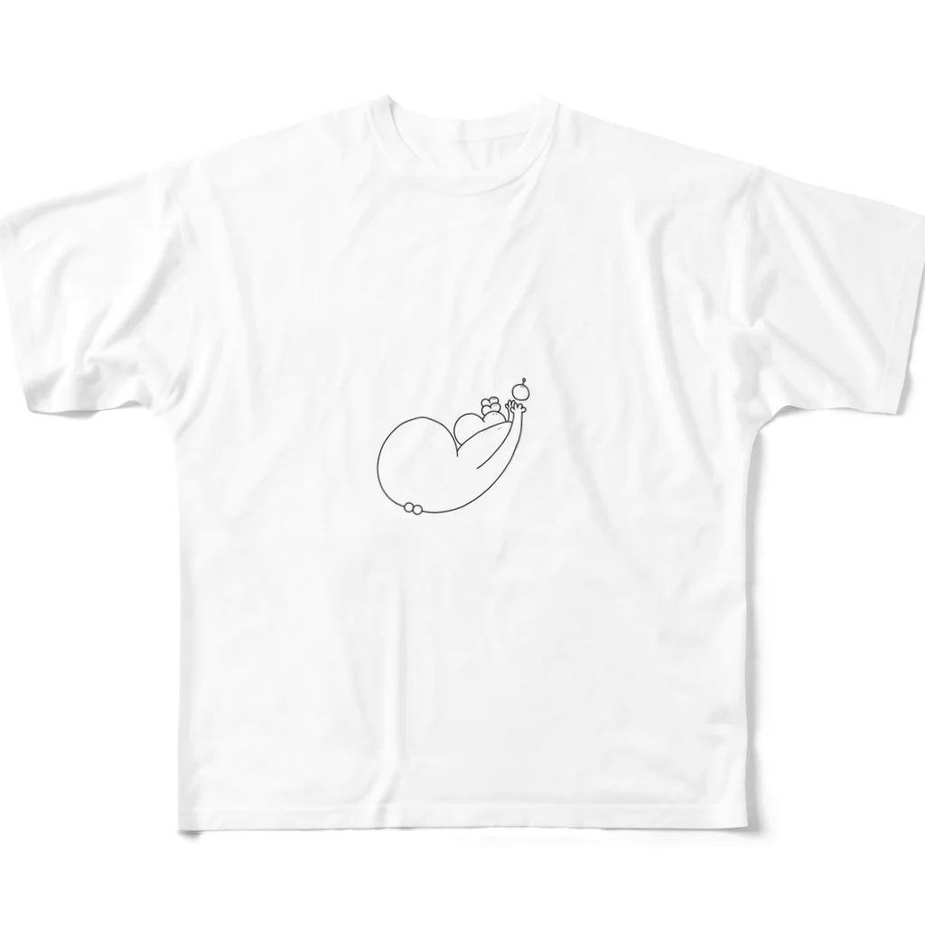 zawaと愉快な仲間達のzawa 爆弾ver フルグラフィックTシャツ