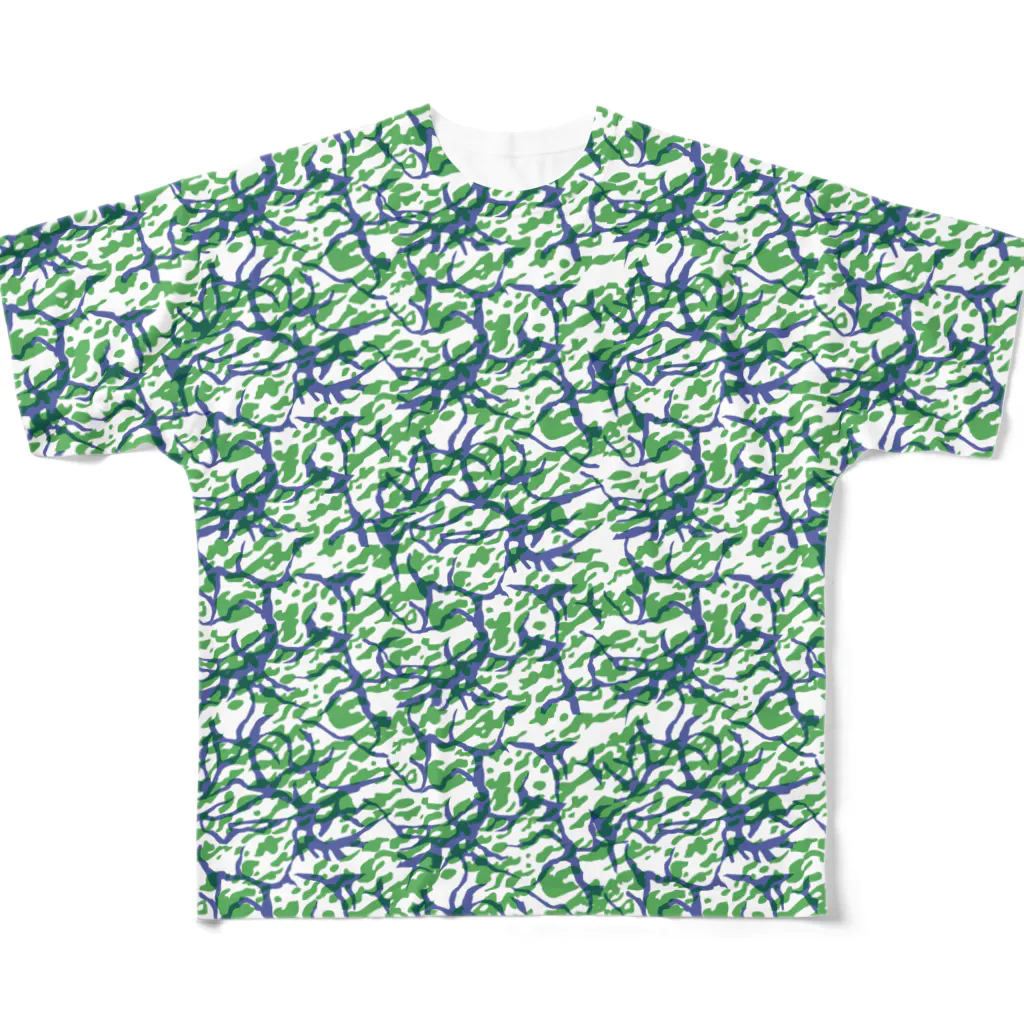 HOUSOのマーブルＴシャツ All-Over Print T-Shirt