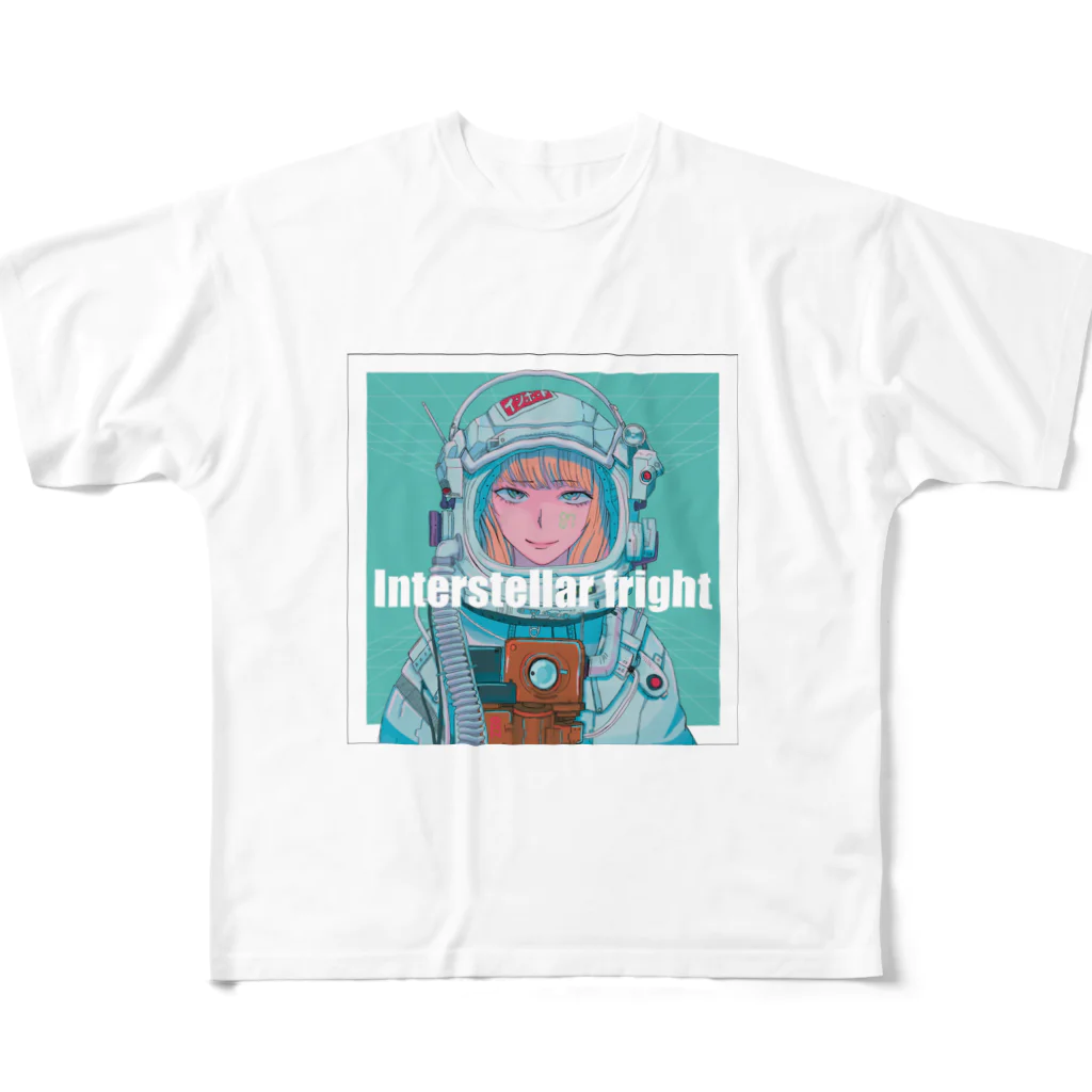 雀ྊ丸ྊの宇宙少女2号 フルグラフィックTシャツ