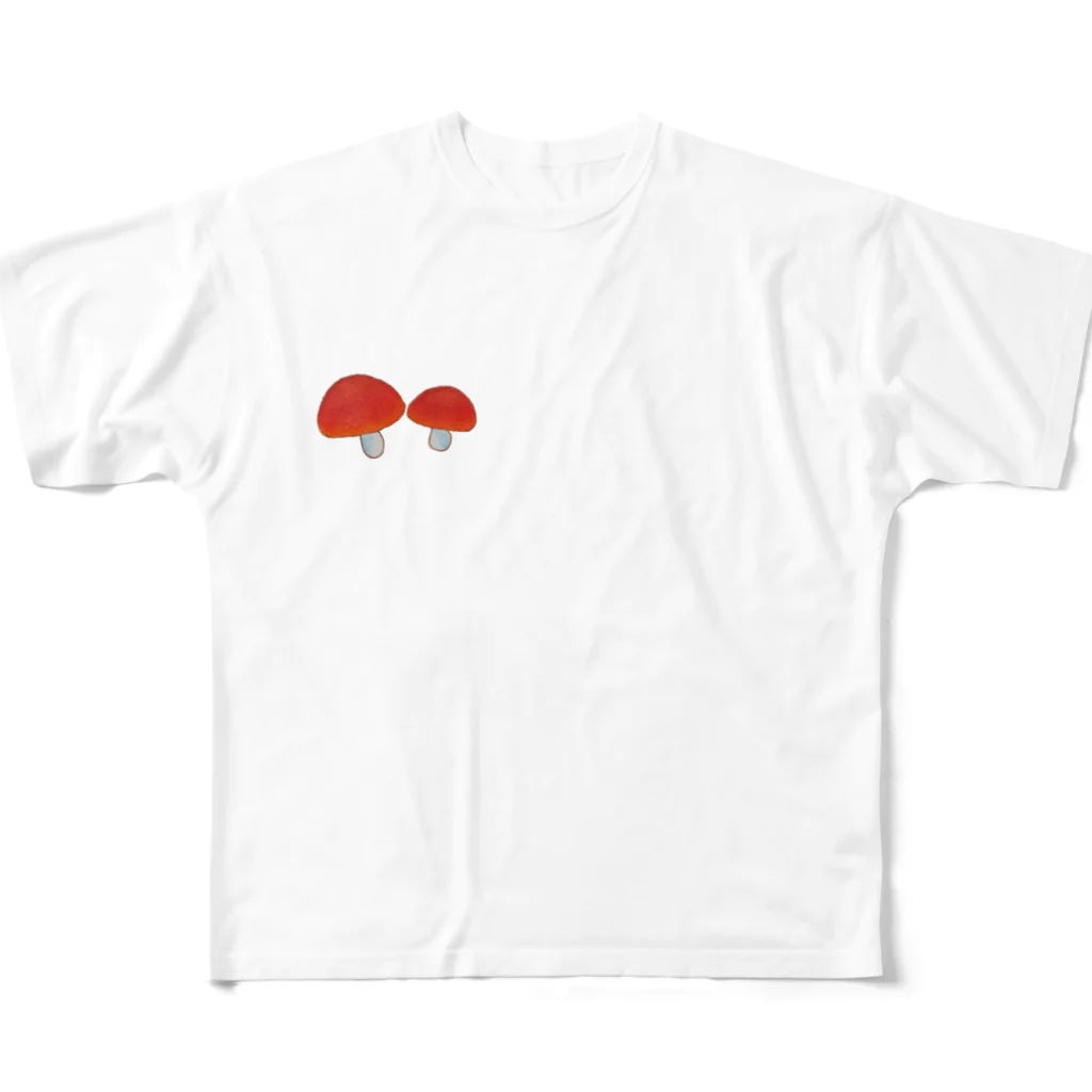 お白湯の脳内の毒キノコシリーズ　ドクベニタケ All-Over Print T-Shirt