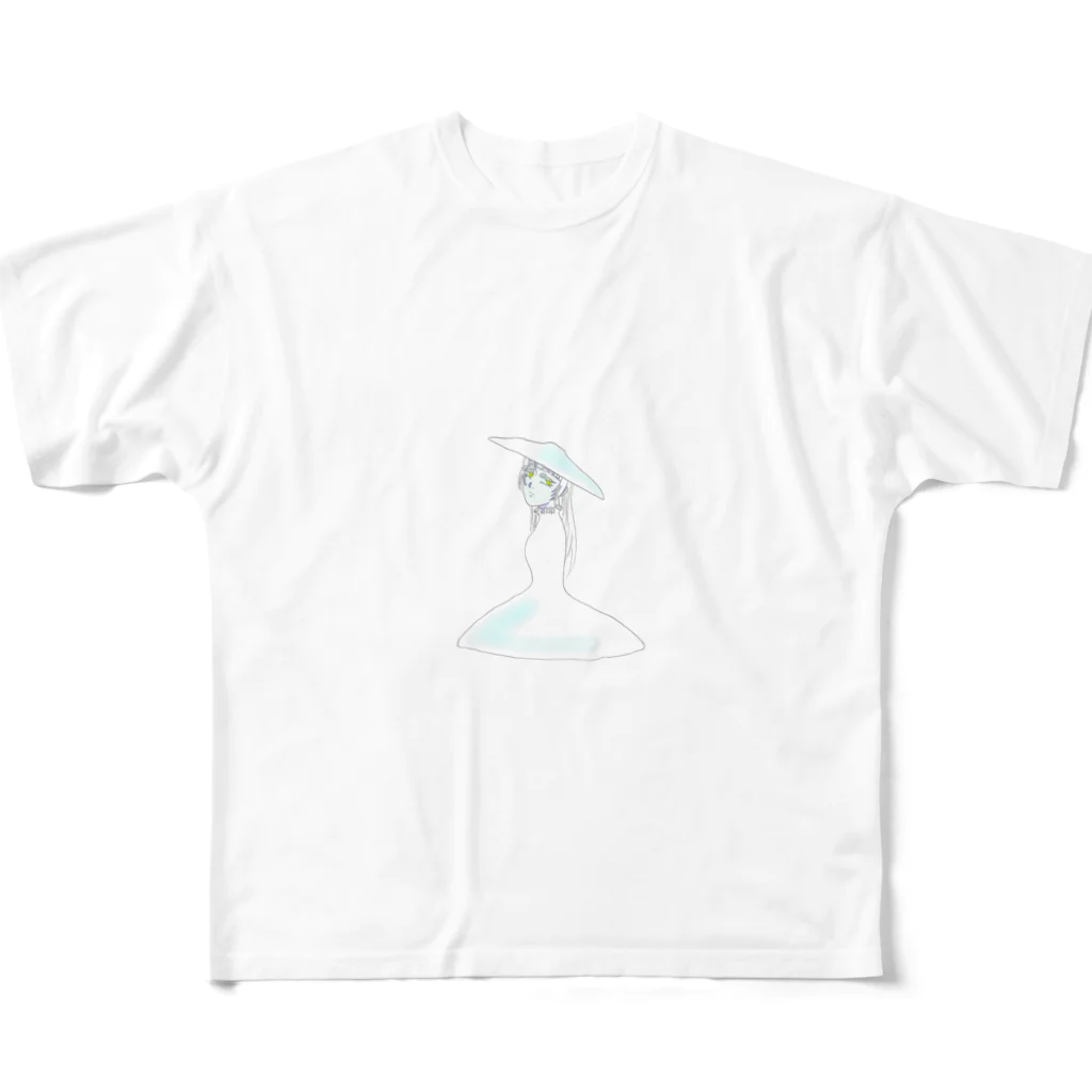 お白湯の脳内の毒キノコガールズ　ドクツルタケ All-Over Print T-Shirt