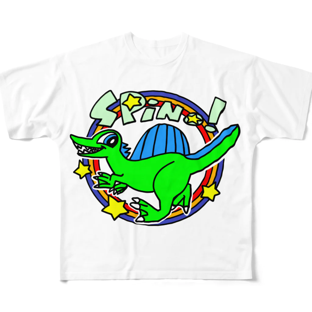 えいくらのPOP！スピノサウルス All-Over Print T-Shirt