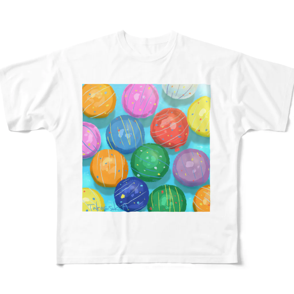 たかすすきの夏祭り(ヨーヨー) All-Over Print T-Shirt