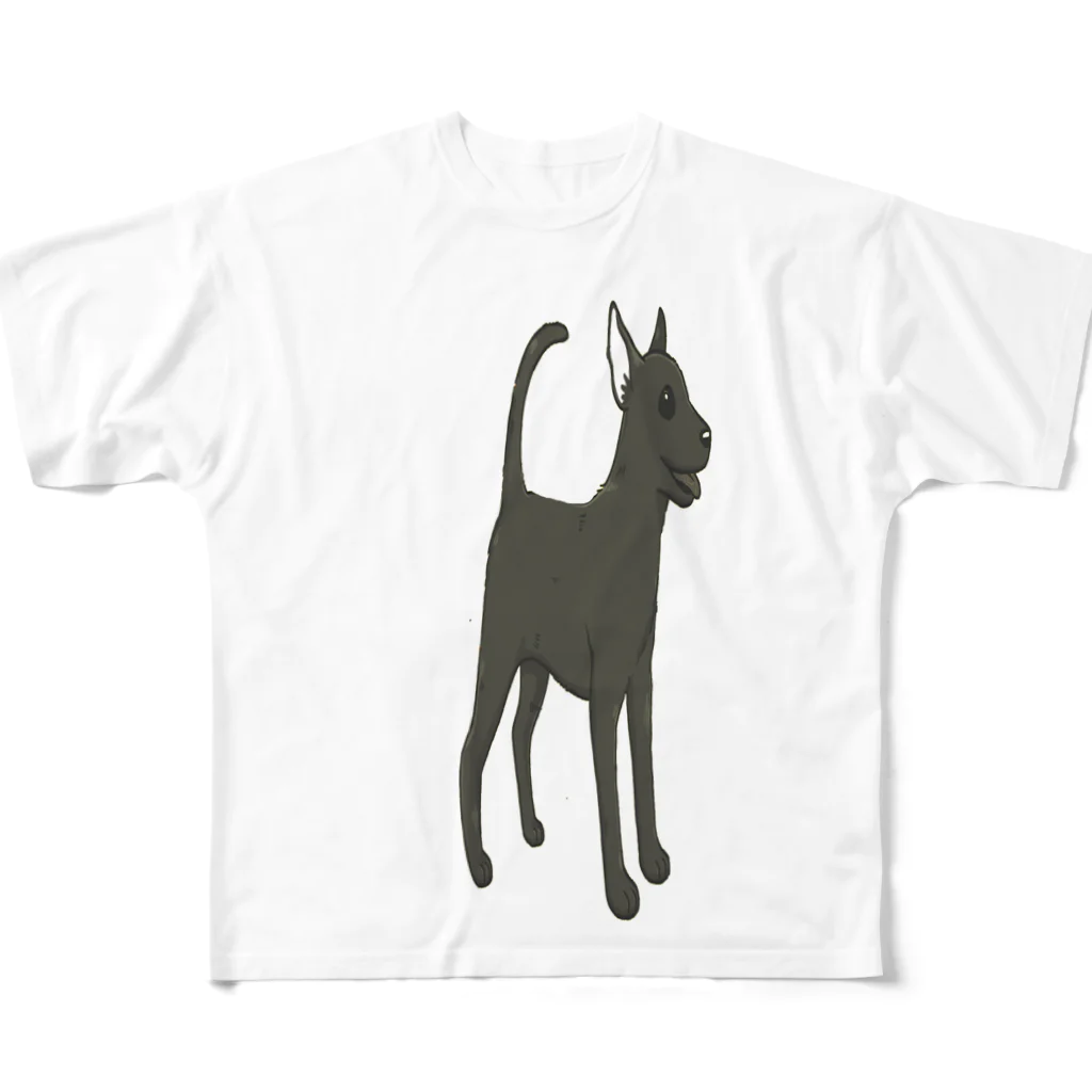 Danke Shoot Coffeeの台湾犬 フルグラフィックTシャツ