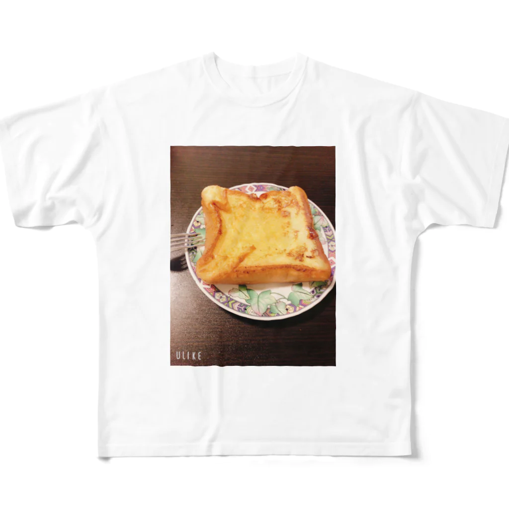 みたその山ちゃんが作ったフレンチトースト フルグラフィックTシャツ