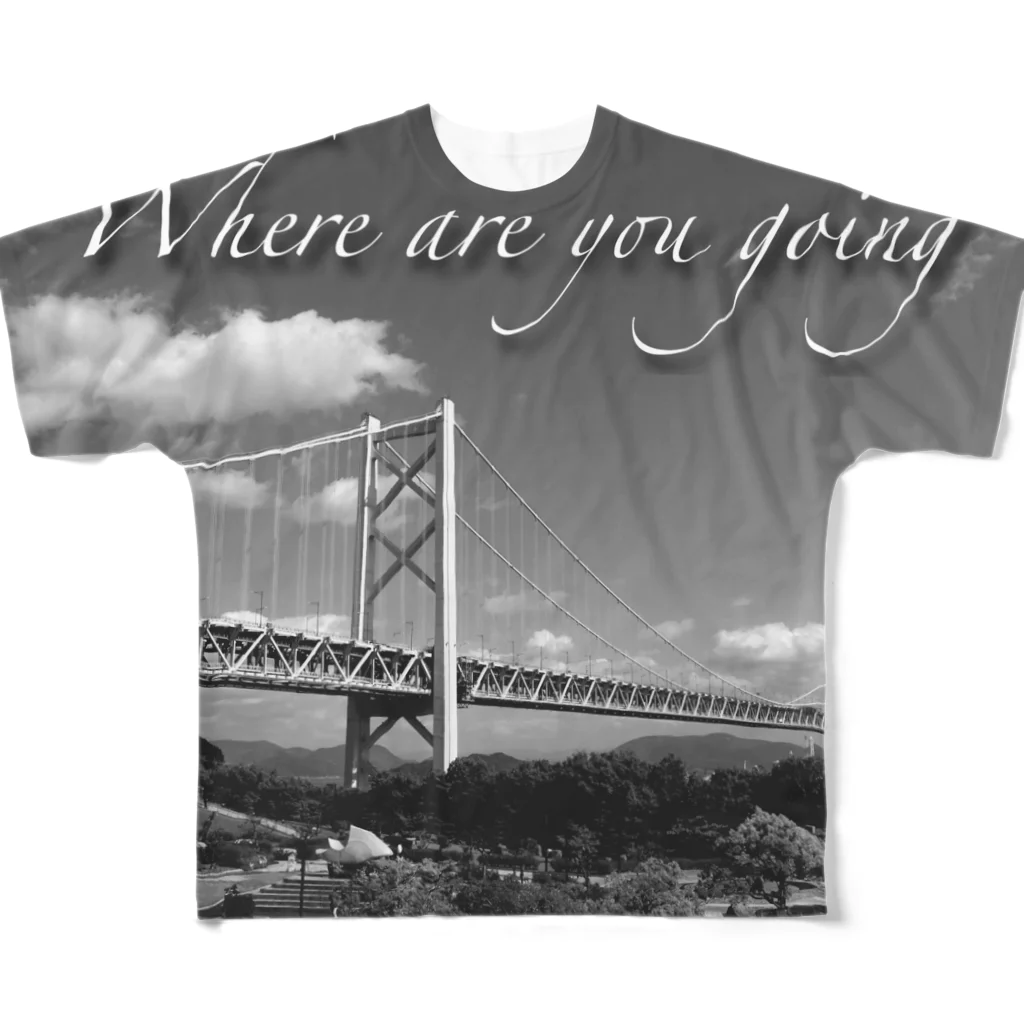 PaP➡︎Poco.a.PocoのWhere are you going！ All-Over Print T-Shirt