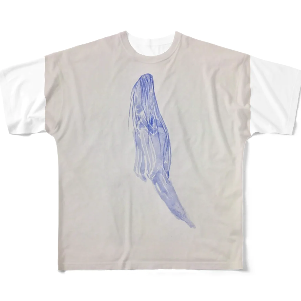 マジックバーTAKUMI長崎県大村市の幽霊。佐藤鳳水作 フルグラフィックTシャツ