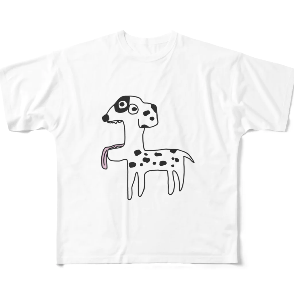 ヒロポン販売所のおかしな犬。1 フルグラフィックTシャツ