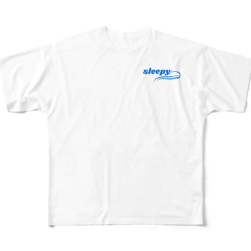 alone__official_storeのSleep now フルグラフィックTシャツ