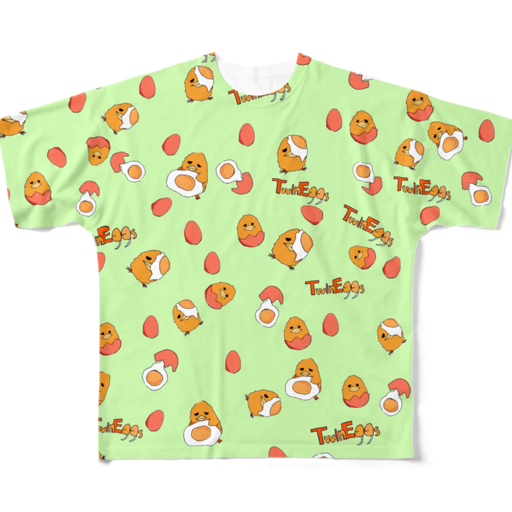 MIRORI🌱のふたごのたまご🥚 フルグラフィックTシャツ