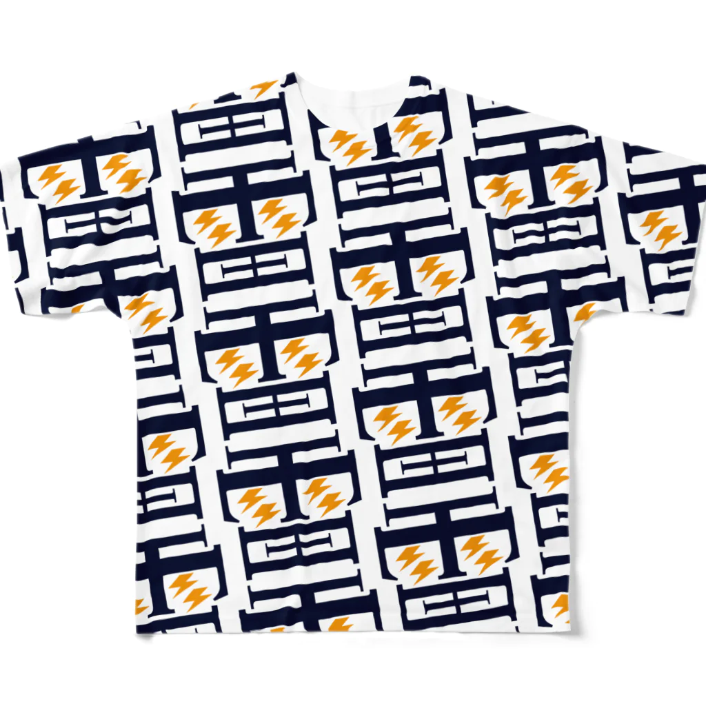 KOMIDESIGN_SUZURISHOPの雷 All-Over Print T-Shirt