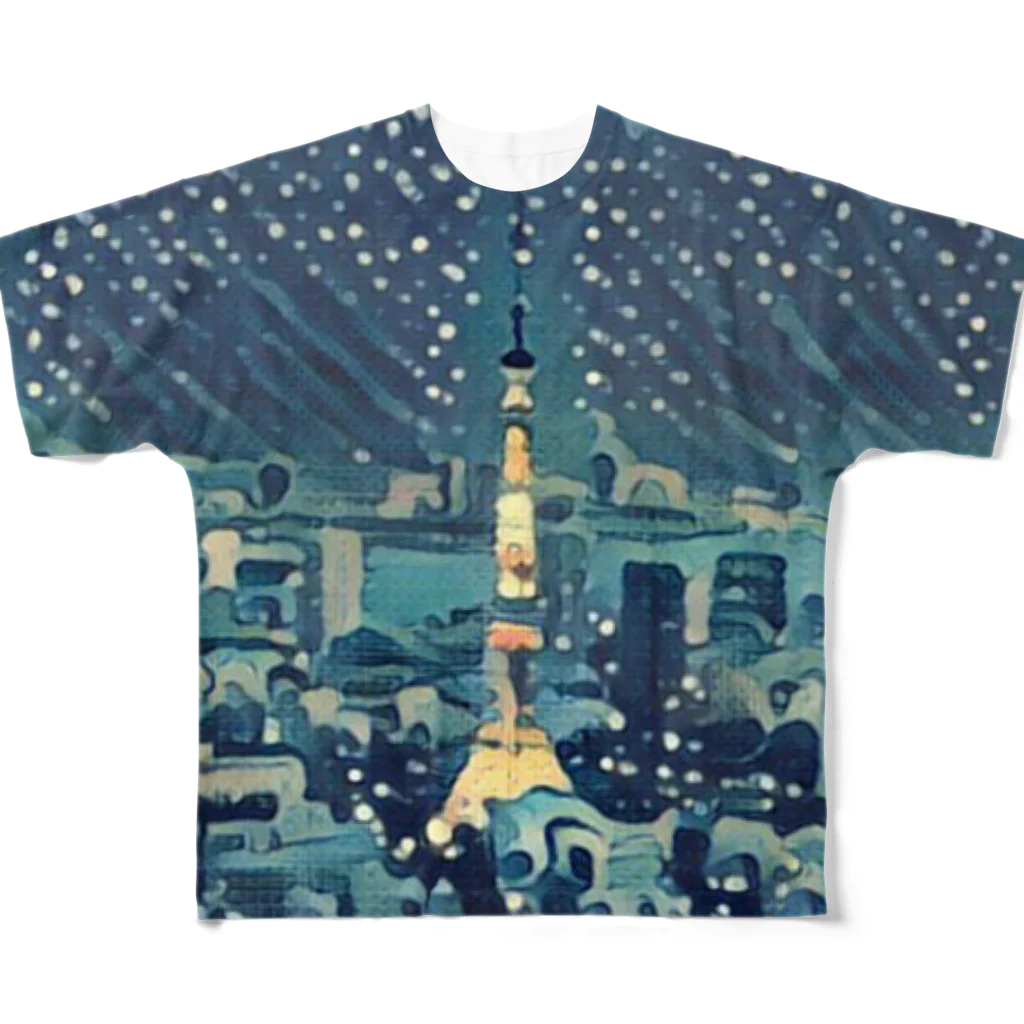 MAMESのTOKYO   STOCK  All-Over Print T-Shirt